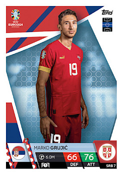 Marko Grujic Serbia Topps Match Attax EURO 2024 #SRB7